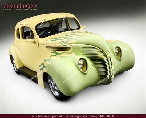 1938 Hot Rod Ford Coupe custom vintage car. Stock Photo MXI20456