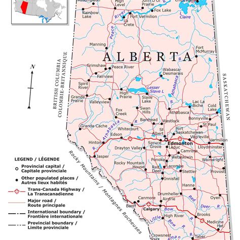 Alberta Regions Map Map Of Canada City Geography