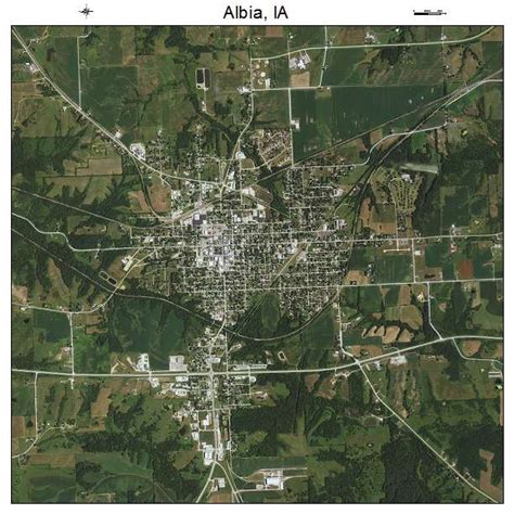 Aerial Photography Map of Albia, IA Iowa