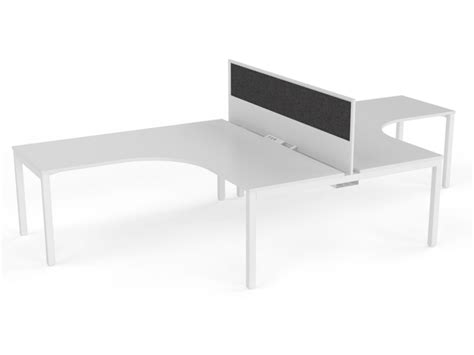 XENO 2 person L Shaped desk system – OSC Furniture