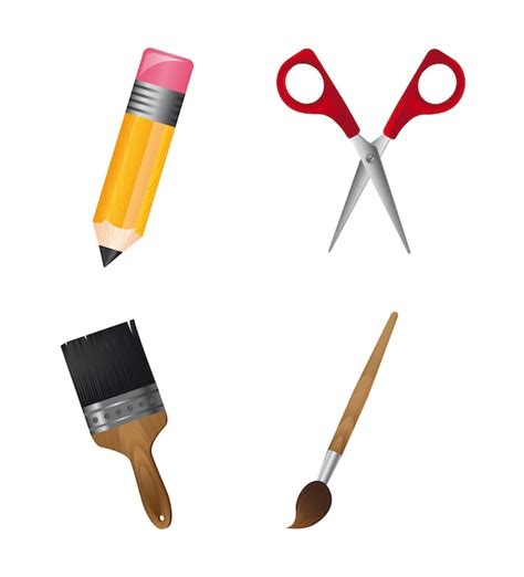 Premium Vector | School tools isolated