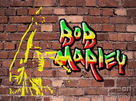 Bob Marley Graffiti Digital Art by Laura Toth