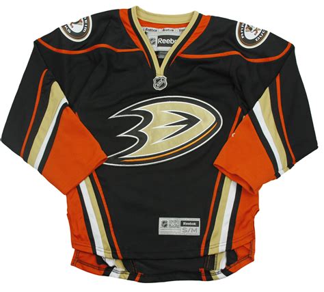 Reebok NHL Hockey Youth Anaheim Ducks Alternate Premier Jersey - Black ...