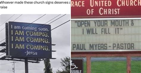 Whoever Made These Church Signs Either Deserves A Raise Or Deserves To Get Fired (25 Pics)