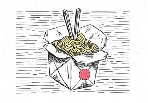 Hand Drawn Vector Chinese Food Illustration - Download Free Vector Art, Stock Graphics & Images