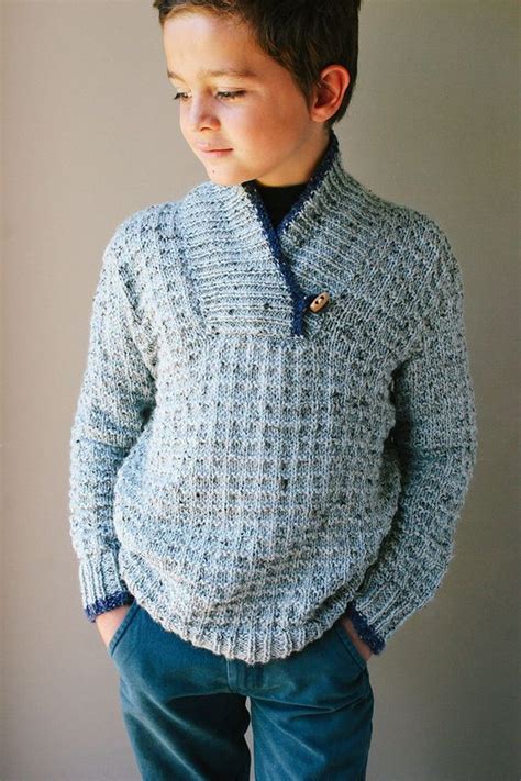 BOYS ALPACA TWEED JUMPER - FREE PATTERN | Knitting patterns free sweater, Boys knitting patterns ...