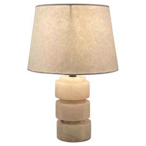 Pair of Alabaster Lamps at 1stDibs