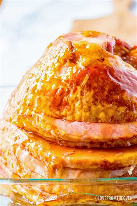 Brown Sugar Glaze Spiral Ham Recipe • Love From The Oven