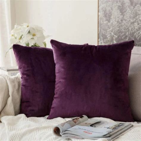 SALE Purple Lux Velvet Pillow Cover Long Lumbar Pillow - Etsy