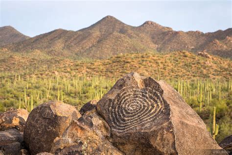 Spiral Petroglyph | Saguaro National Park, Arizona | Mountain ...