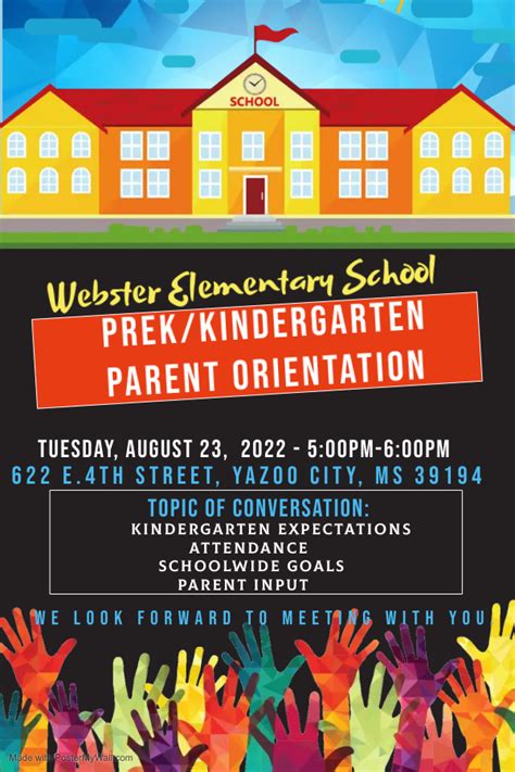 Webster Elementary School - PreK & Kindergarten Parent Orientation | Mississippi Achievement ...