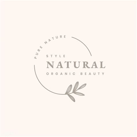 Download premium vector of Organic beauty product logo design vector 598779 | Organic logo ...