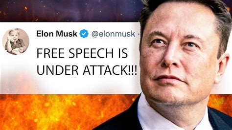 Elon Musk: Free Speech Is Under Attack! - YouTube