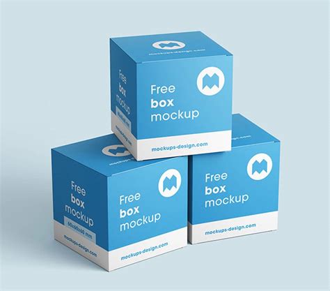 Download This Free Square Box Packaging Mockup - Designhooks