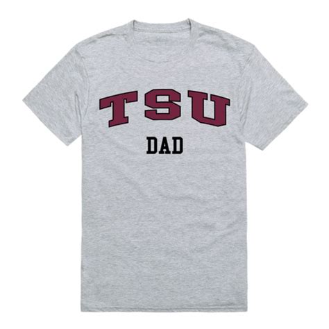 TSU Texas Southern University Tigers College Dad T-Shirt Heather Grey ...