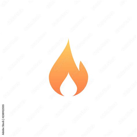 Fire icon. Fire shape. Vector icon. Flame symbol. Burn sign. Trend ...