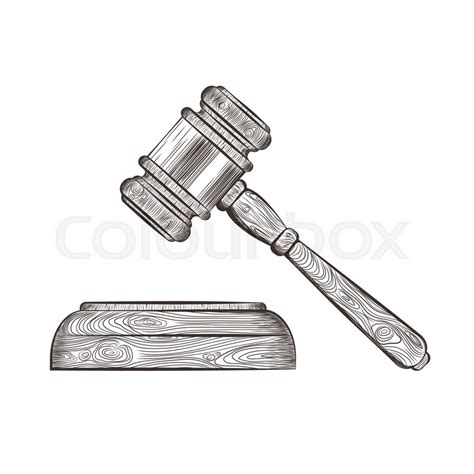 Court Hammer Drawing at PaintingValley.com | Explore collection of Court Hammer Drawing