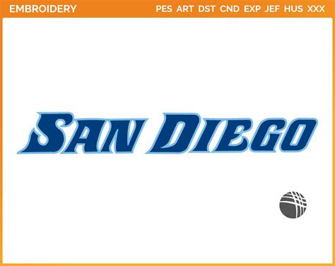 San Diego Toreros - Wordmark Logo (2005) - College Sports Embroidery ...