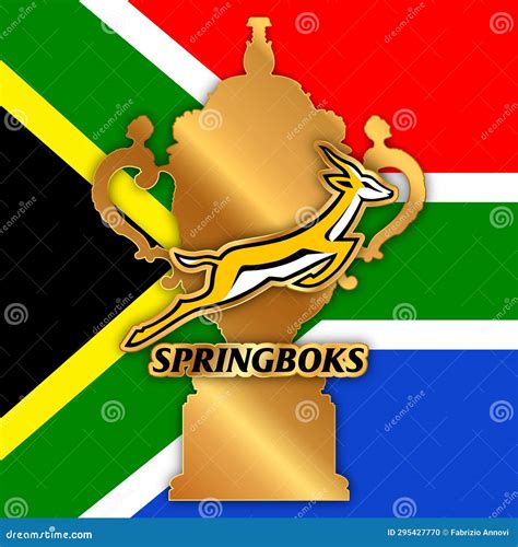 Rugby World Cup 2023 And Champion South African Team Springboks Logo ...