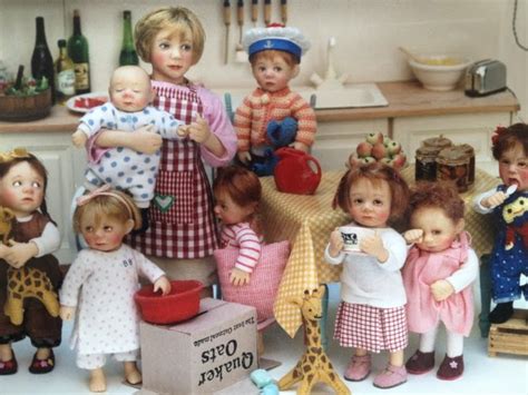 Dollhouse Miniature Dolls by Catherine Muniere and Patty Clark