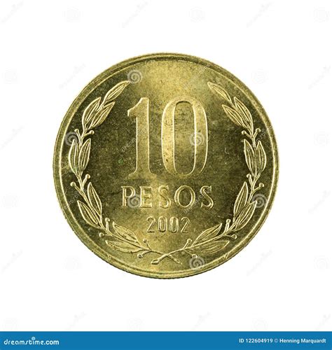 10 Chilean Peso Coin 2002 Obverse Stock Image - Image of peso ...