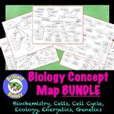 Biochemistry Concept Map: Macromolecules, Enzymes & Properties of Water