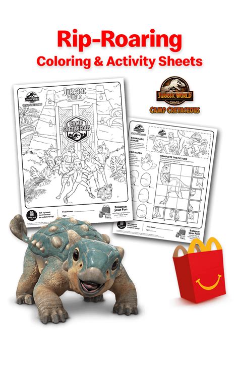 Jurassic World Camp Cretaceous Exciting Coloring and Activity Sheets Color Activities, Creative ...