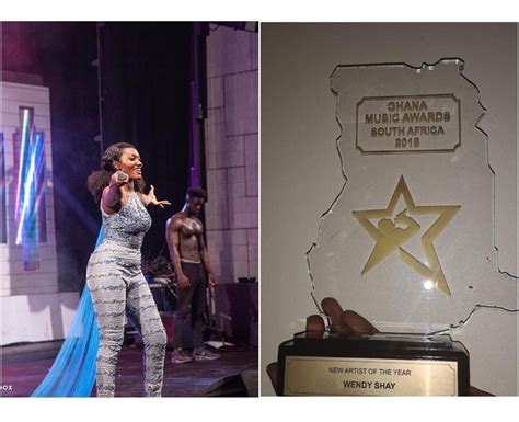 Wendy Shay Wins New Artiste of The Year At Ghana Music Awards SA. - Dklassgh.com