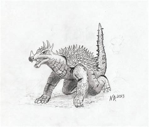 Anguirus color scan by Neil-Skywalker on DeviantArt