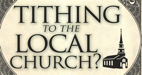 Tithing to the Local Church? - David Servant