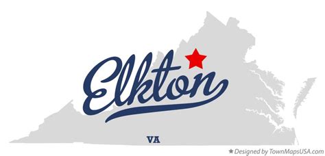 Map of Elkton, VA, Virginia