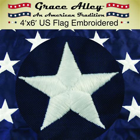 US Flag 4x6: 100% American Made. American Flag 4x6 ft. Quality ...