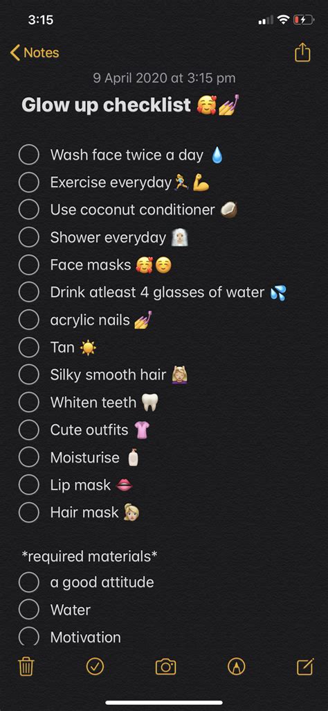 Glow up checklist | Glow up tips, Beauty tips for glowing skin, Body care routine