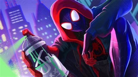 #Movie Spider-Man: Into The Spider-Verse Miles Morales #Spider-Man #2K #wallpaper #hdwallpaper # ...