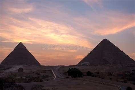 The Great Pyramid on Sunset Stock Image - Image of africa, egyptology: 96687525