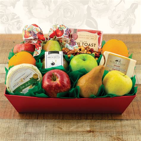 The Celebrity Fruit and Cheese Gift Basket at Gift Baskets Etc - Fruits ...