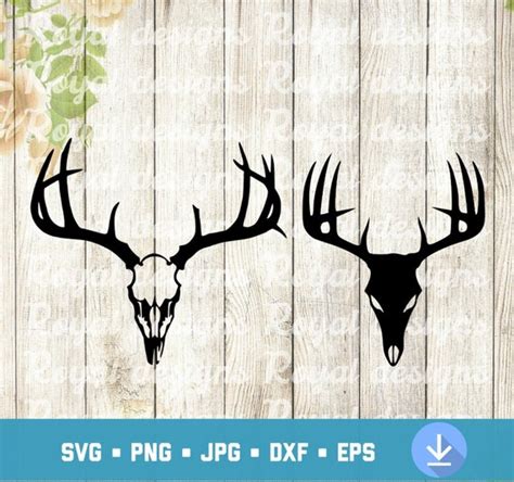 Deer Skull SVG Deer Antlers SVG Deer Vector Skull Digital | Etsy