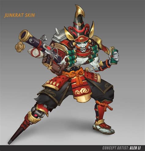 ArtStation - junkrat skin sketch, ALEN LI | Junkrat skins, Overwatch hero concepts, Overwatch ...