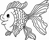 Goldfish  Coloring Cool sketch template