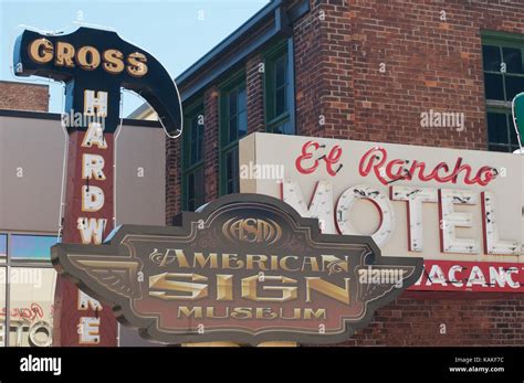 Signs at The American Sign Museum in Cincinnati, Ohio, USA Stock Photo - Alamy