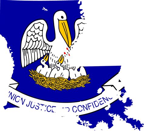 Louisiana Flag Map - MapSof.net