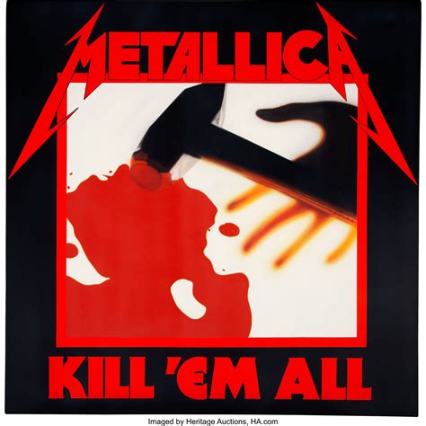 Metallica Kill 'Em All 60" Square Painting Made and Signed by | Lot #89303 | Heritage Auctions