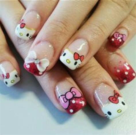 Pin on Nails | Hello kitty nails art, Bow nail art, Hello kitty nails