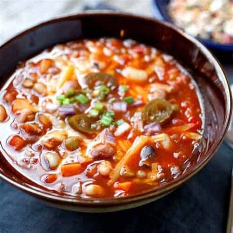 13 Bean Soup Recipe - Vegetarian One Pot Soup ~ Crunch Time Kitchen