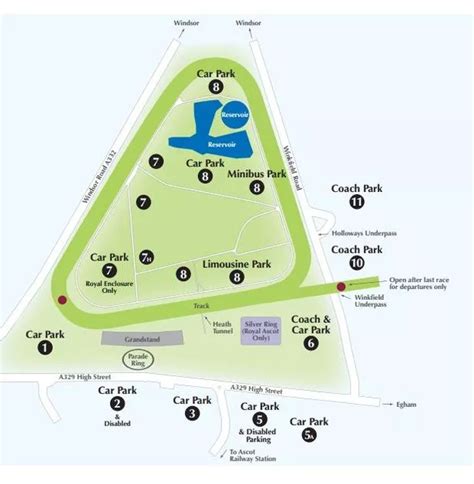 Ascot Car Park Map