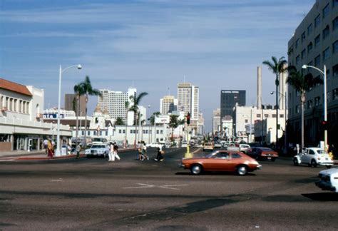 I restored a photo of Broadway, San Diego from September 1977 ...