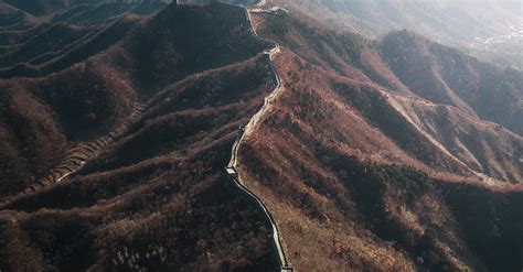 Drone Photography of the Great Wall of China · Free Stock Photo