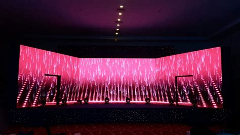 Curve Led Wall for your wedding sangeet will not only be a backdrop for the stage decor but also ...