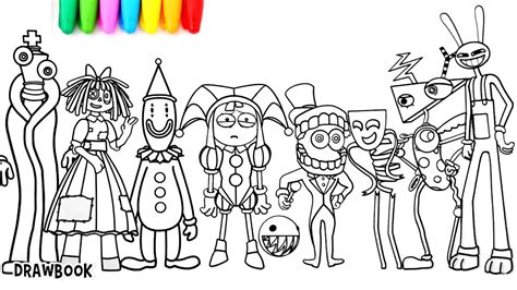 Drawing and painting ALL THE CHARACTERS of The Amazing Digital Circus - YouTube