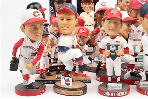 Cincinnati Reds Bobbleheads Featuring Pete Rose, Johnny Bench, Marge Schott | EBTH